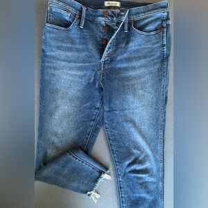 Madewell, 5 button, 10 inch skinny jean.